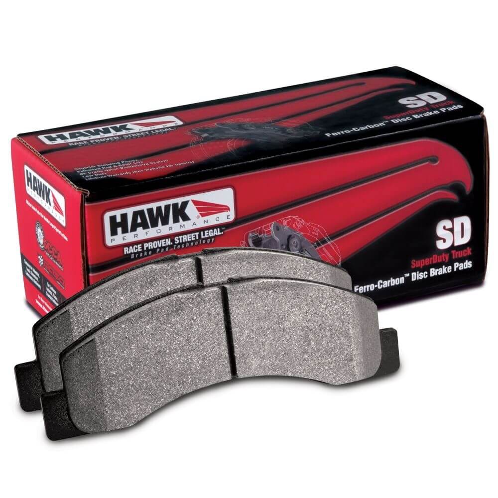 Hawk Performance HB715P.713, Rear SuperDuty Disc Brake Pad for Ford